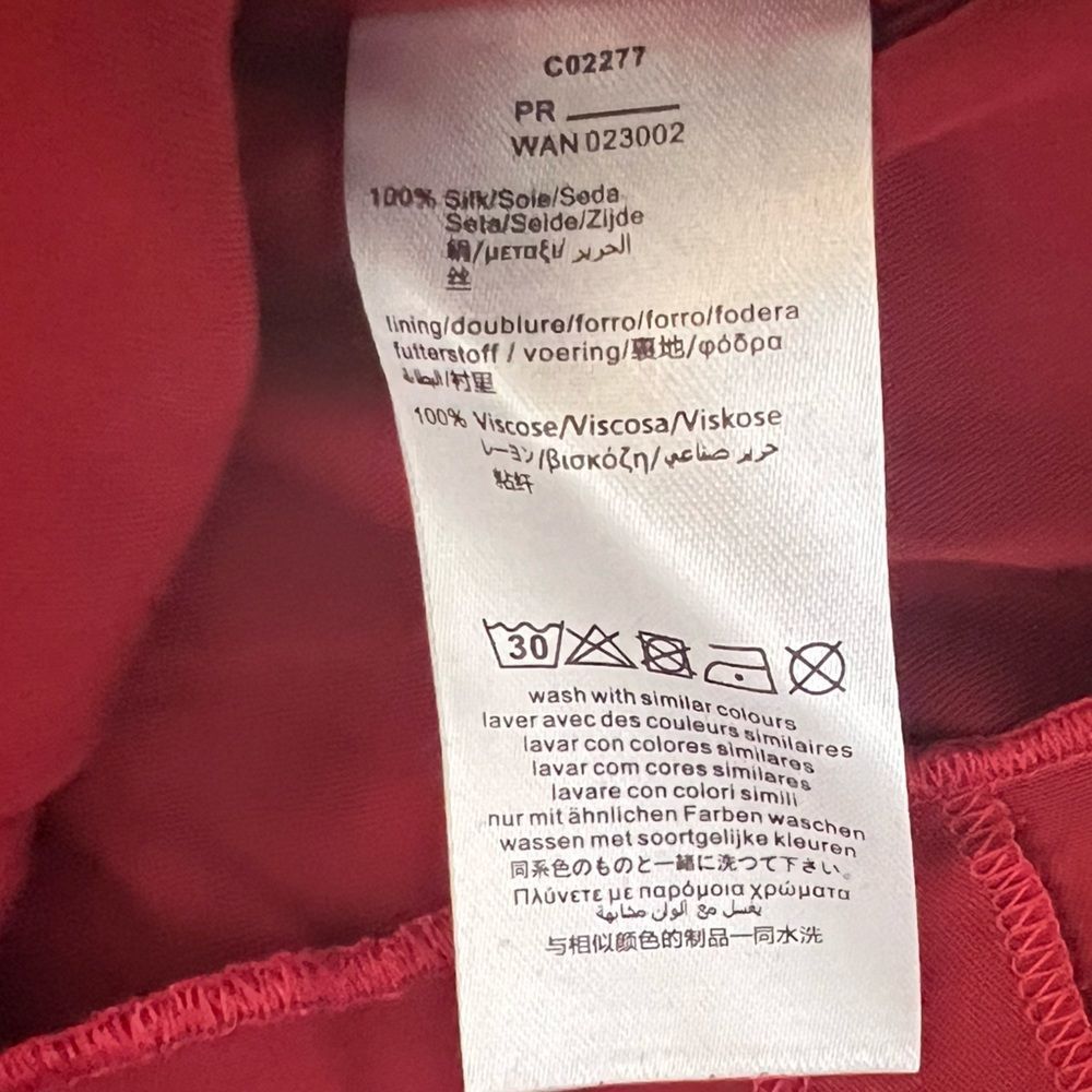 Chloé Red Dress with Goldtone Accents - Picture 7 of 10